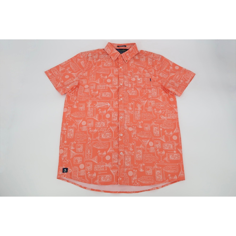 William Murray Tito's Vodka Golf Shirt Recipe For Success‎ Men's Medium